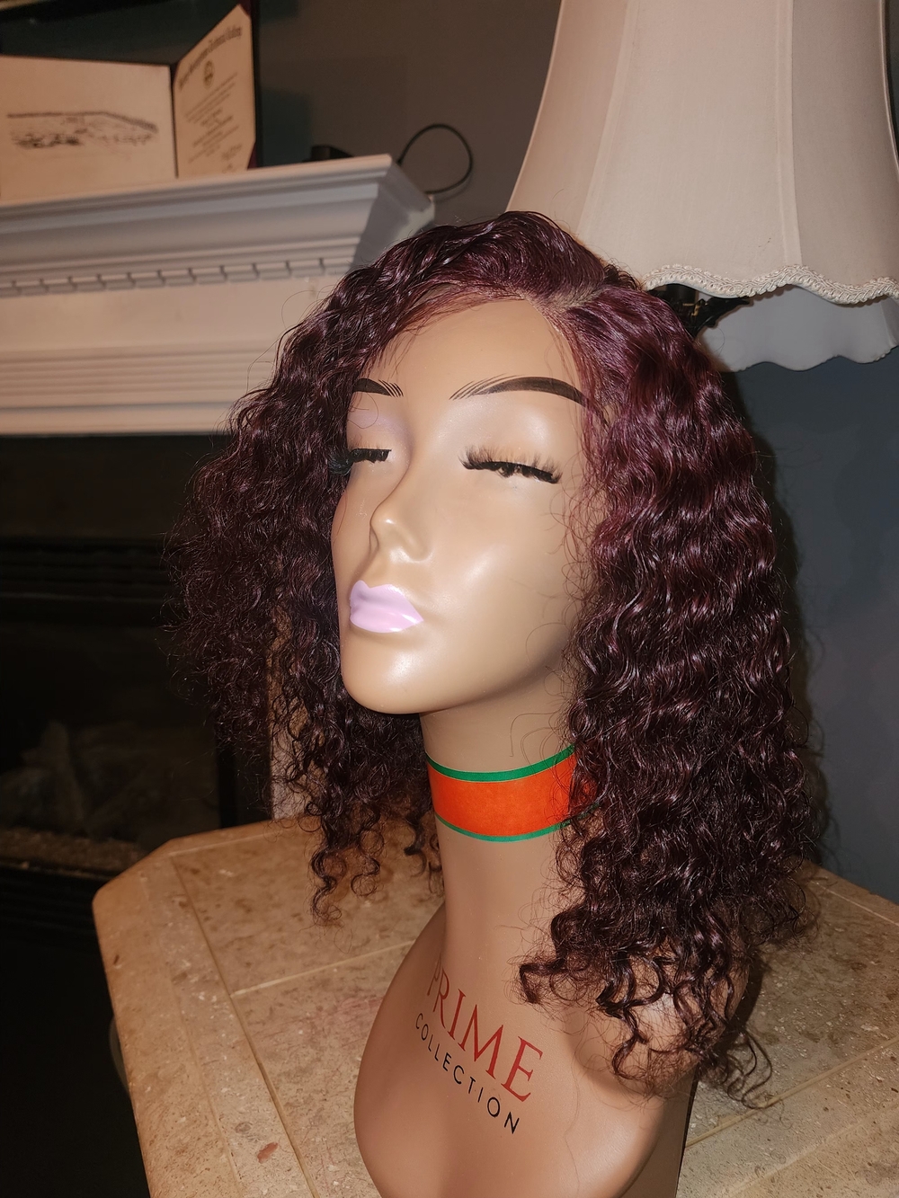 Pure Collection Curly Lace Front Wig - Deep Burgundy